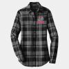 Ladies Plaid Flannel Tunic Thumbnail