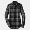 Ladies Plaid Flannel Tunic Thumbnail