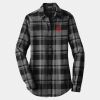 Ladies Plaid Flannel Tunic Thumbnail