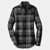 Ladies Plaid Flannel Tunic Thumbnail