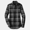 Ladies Plaid Flannel Tunic Thumbnail