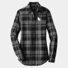 Ladies Plaid Flannel Tunic Thumbnail
