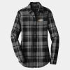 Ladies Plaid Flannel Tunic Thumbnail