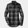Ladies Plaid Flannel Tunic Thumbnail