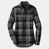 Ladies Plaid Flannel Tunic Thumbnail