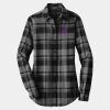 Ladies Plaid Flannel Tunic Thumbnail