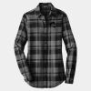 Ladies Plaid Flannel Tunic Thumbnail