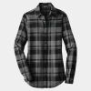 Ladies Plaid Flannel Tunic Thumbnail