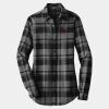 Ladies Plaid Flannel Tunic Thumbnail