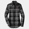 Ladies Plaid Flannel Tunic Thumbnail