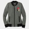 Ladies French Terry Baseball Full Zip Thumbnail