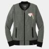 Ladies French Terry Baseball Full Zip Thumbnail