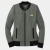 Ladies French Terry Baseball Full Zip Thumbnail
