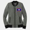Ladies French Terry Baseball Full Zip Thumbnail