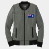 Ladies French Terry Baseball Full Zip Thumbnail