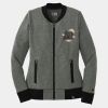 Ladies French Terry Baseball Full Zip Thumbnail