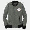 Ladies French Terry Baseball Full Zip Thumbnail