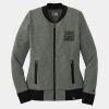 Ladies French Terry Baseball Full Zip Thumbnail