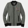 Ladies French Terry Baseball Full Zip Thumbnail