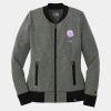 Ladies French Terry Baseball Full Zip Thumbnail