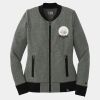 Ladies French Terry Baseball Full Zip Thumbnail