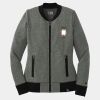 Ladies French Terry Baseball Full Zip Thumbnail