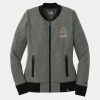 Ladies French Terry Baseball Full Zip Thumbnail