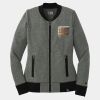 Ladies French Terry Baseball Full Zip Thumbnail