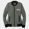 Ladies French Terry Baseball Full Zip Thumbnail