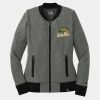 Ladies French Terry Baseball Full Zip Thumbnail