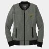 Ladies French Terry Baseball Full Zip Thumbnail