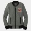 Ladies French Terry Baseball Full Zip Thumbnail