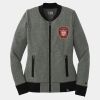 Ladies French Terry Baseball Full Zip Thumbnail