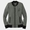 Ladies French Terry Baseball Full Zip Thumbnail