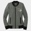Ladies French Terry Baseball Full Zip Thumbnail