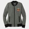 Ladies French Terry Baseball Full Zip Thumbnail