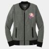 Ladies French Terry Baseball Full Zip Thumbnail