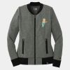 Ladies French Terry Baseball Full Zip Thumbnail