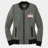 Ladies French Terry Baseball Full Zip Thumbnail