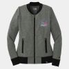 Ladies French Terry Baseball Full Zip Thumbnail