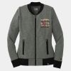 Ladies French Terry Baseball Full Zip Thumbnail