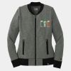 Ladies French Terry Baseball Full Zip Thumbnail