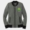 Ladies French Terry Baseball Full Zip Thumbnail